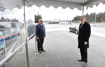 İlham Əliyev Bakı-Sumqayıt yolunda görülən işləri yoxladı - YENİLƏNİB