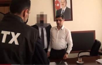 DTX nazir müavini və Xidmət rəisinin həbs görüntülərini yaydı - VİDEO