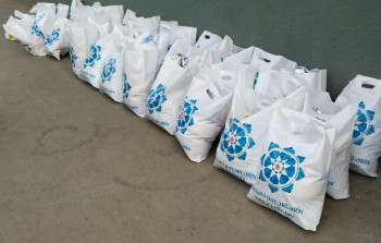 Ramazan bayramı münasibətilə şəhid ailələrinə sovqat paylanılıb - FOTOLAR