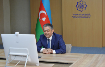 Nazir Ramin Quluzadə Şəhid uşaqları ilə onlayn formatda görüşüb