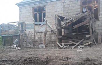 Tovuzda düşmənin mərmi atəşinə tutduğu yerdən VİDEOREPORTAJ