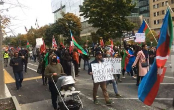 Kanadada yaşayan soydaşlarımız Gəncəyə dəstək yürüşü keçirdi