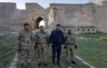 Polis əməkdaşları Şuşa Qalasında - 28 il sonra