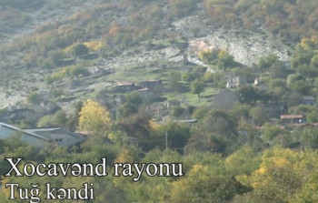 Xocavəndin işğaldan azad olunan Tuğ kəndi - VİDEO