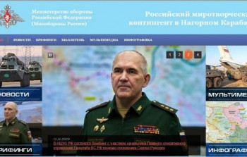 Rusiya MN saytında Qarabağdakı sülhməramlılarla bağlı xüsusi bölmə yaradıldı