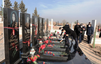 Naftalanda  vətən müharibəsi şəhidlərinin məzarları ziyarət olunub