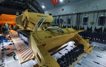 Türkiyədən Azərbaycana yeni mühəndis texnikası gətirildi - VİDEO