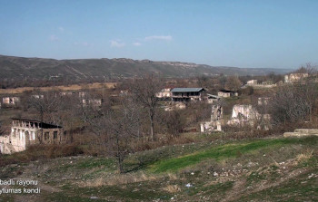 Ermənilərin viran qoyduğu Qubadlının Çaytumas kəndi - VİDEO