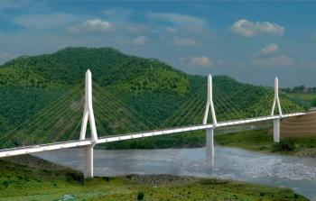 Azərbaycanda 76.5 m hündürlüyündə asma körpü tikilir