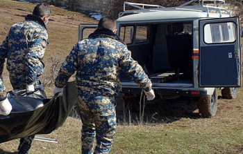 Erməni hərbçinin meyitinin qalıqları təhvil verildi