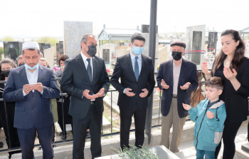 Şəhid Vaqif Bayramovun ildönümü qeyd olundu - FOTOLAR