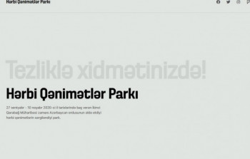Hərbi Qənimətlər Parkının saytı hazırlanır