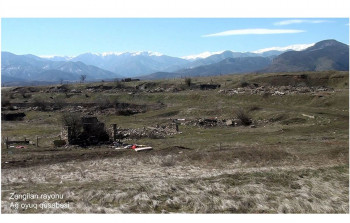 Zəngilan rayonunun Ağ oyuq qəsəbəsi - VİDEO