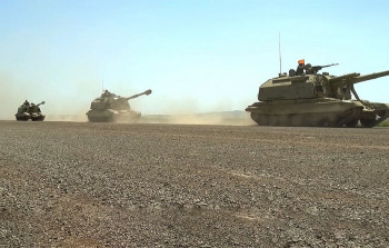 Təlimlərə cəlb edilən qoşunlar cəmləşmə rayonlarını tutur - VİDEO