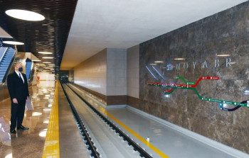 “8 Noyabr” stansiyası istifadəyə verildi - FOTOLAR