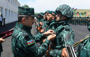Vətən müharibəsi qəhrəmanlarına orden və medallar təqdim olundu - FOTOLAR