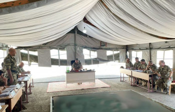 Orduda briqada komanda-qərargah təlimi keçirilir - FOTO