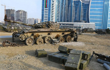 Bölgələrdə yaşayan qazilər Hərbi Qənimətlər Parkını ziyarət edib