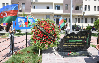 Sumqayıtda şəhidlərin xatirəsi əbədiləşdirildi