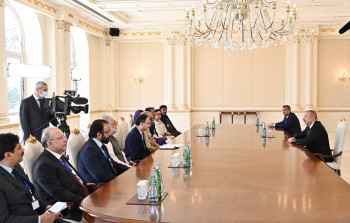Prezident İlham Əliyev Pakistan Milli Assambleyasının sədrini qəbul edib