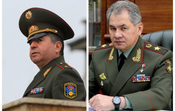 Şoyqu Ermənistanın müdafiə nazirini yanına ÇAĞIRDI